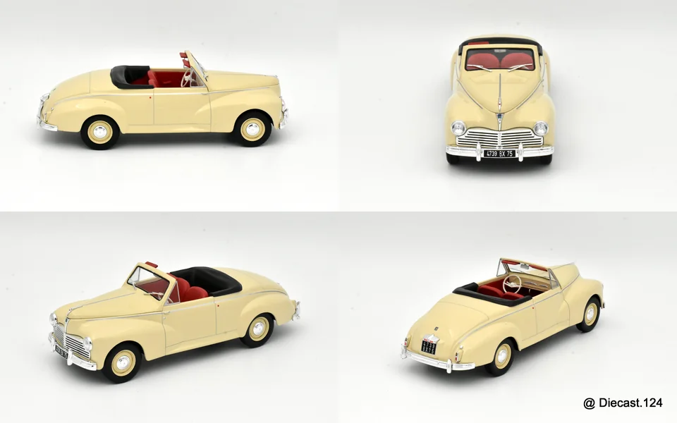 Four views of Peugeot 203 Cabriolet