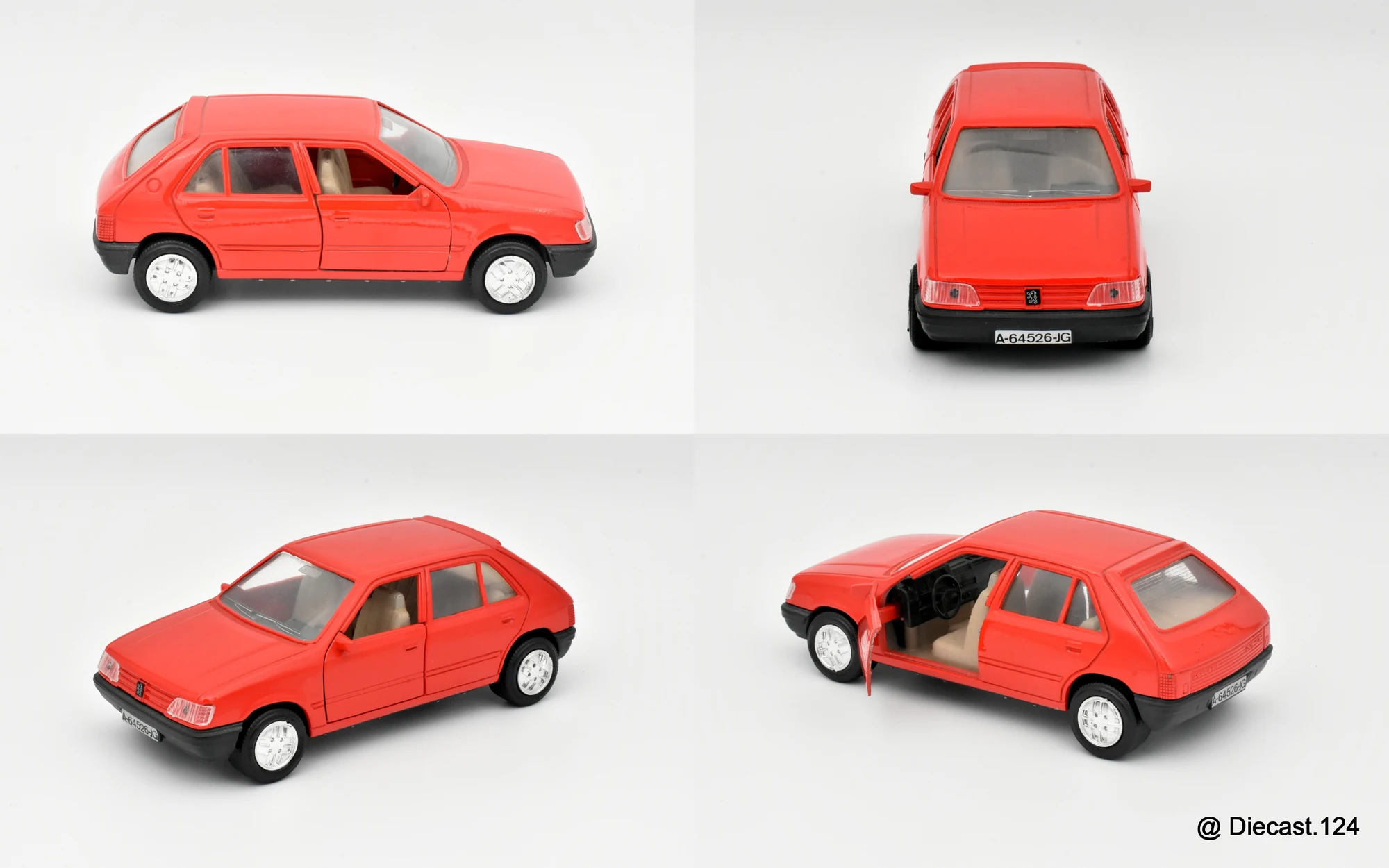 Four views of Peugeot 205 GT