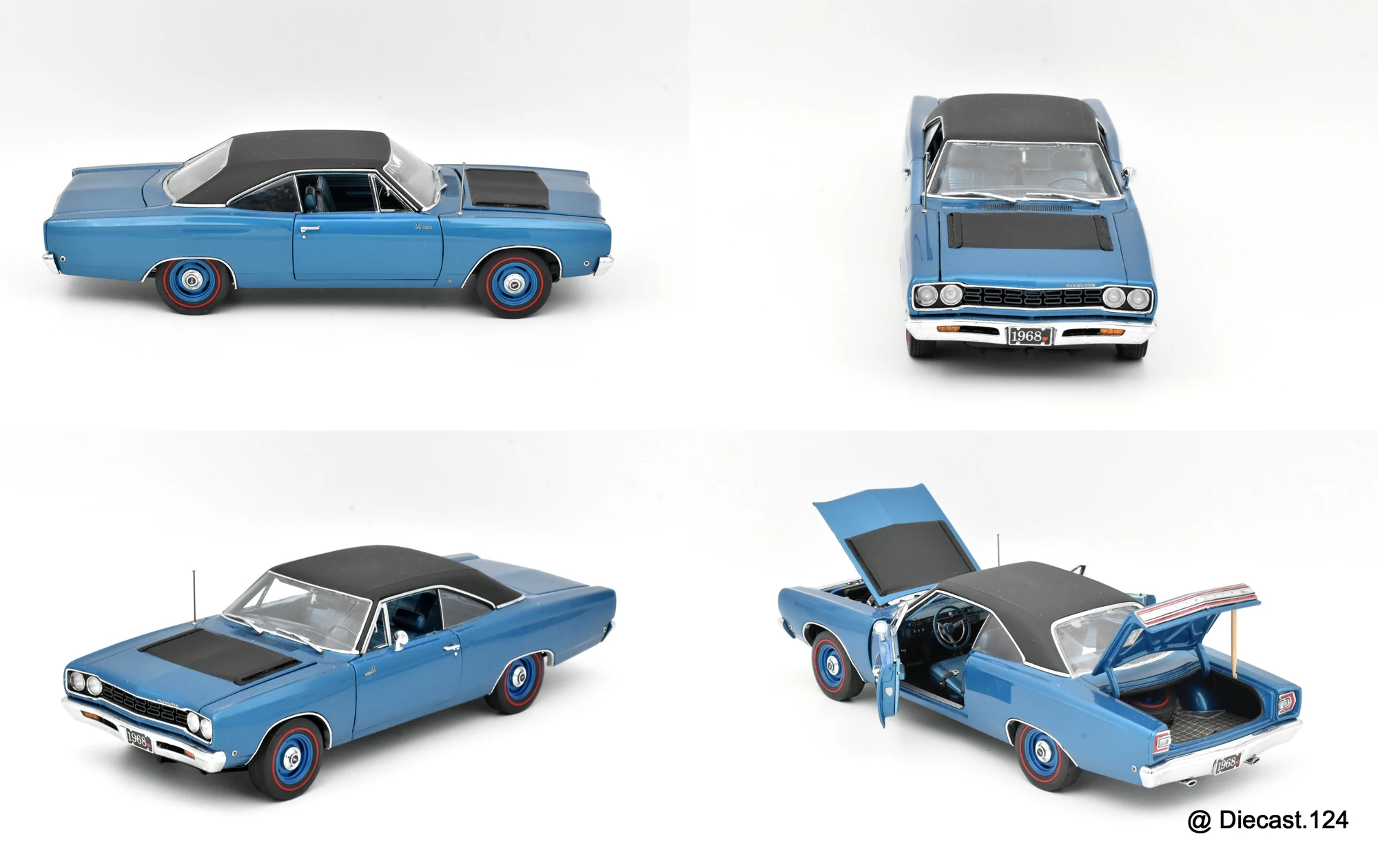 Four views of Plymouth Road Runner