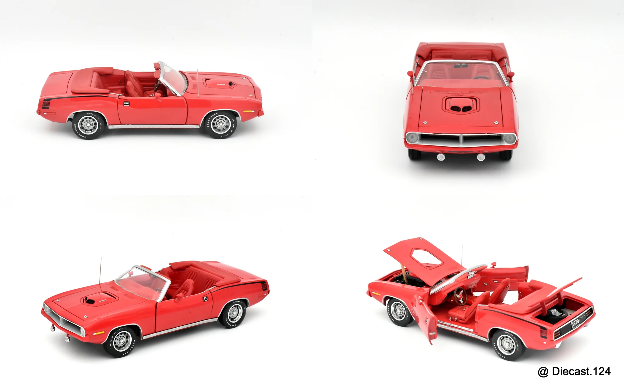 Four views of Plymouth HEMI Cuda