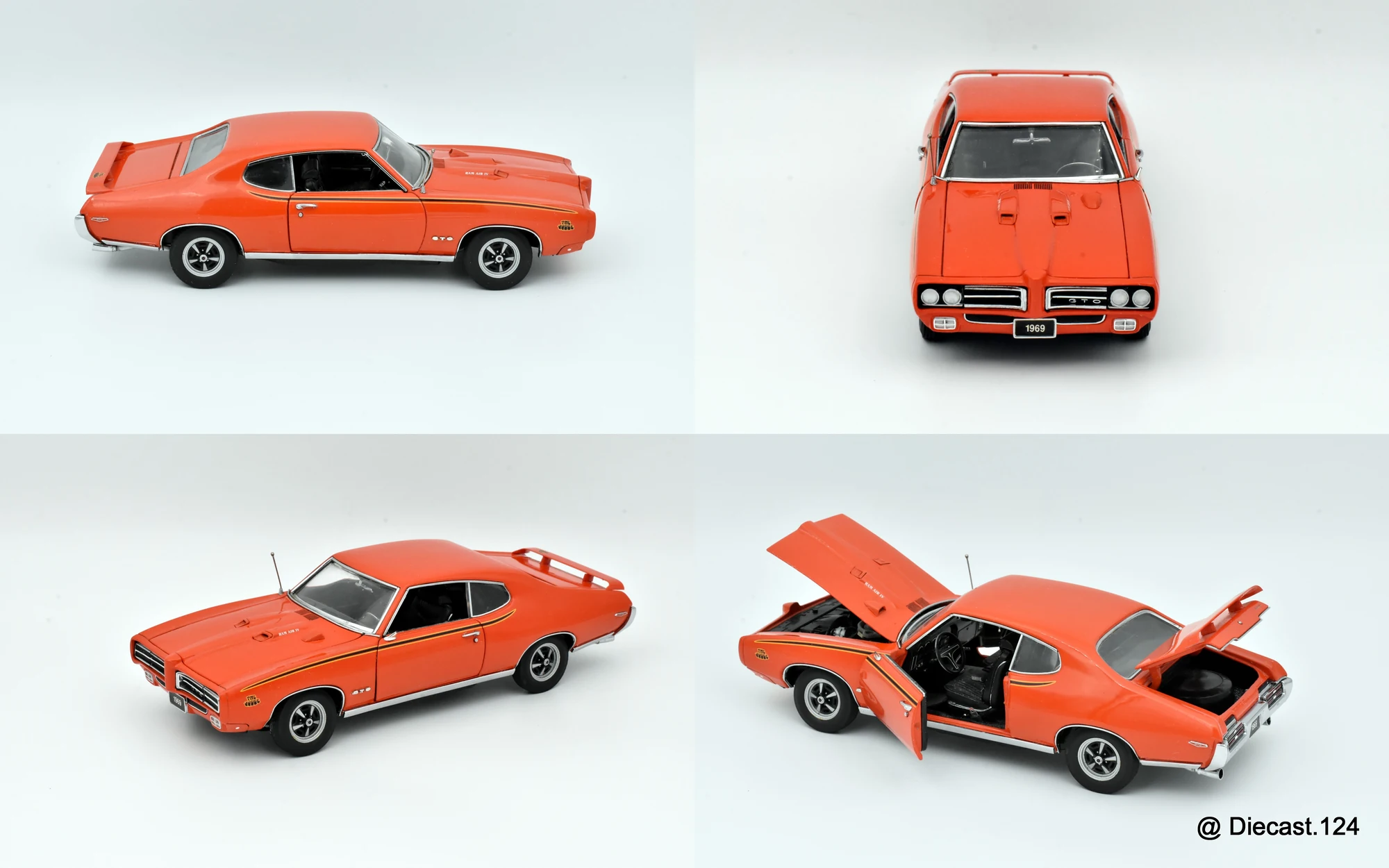 Four views of Pontiac GTO "Judge"