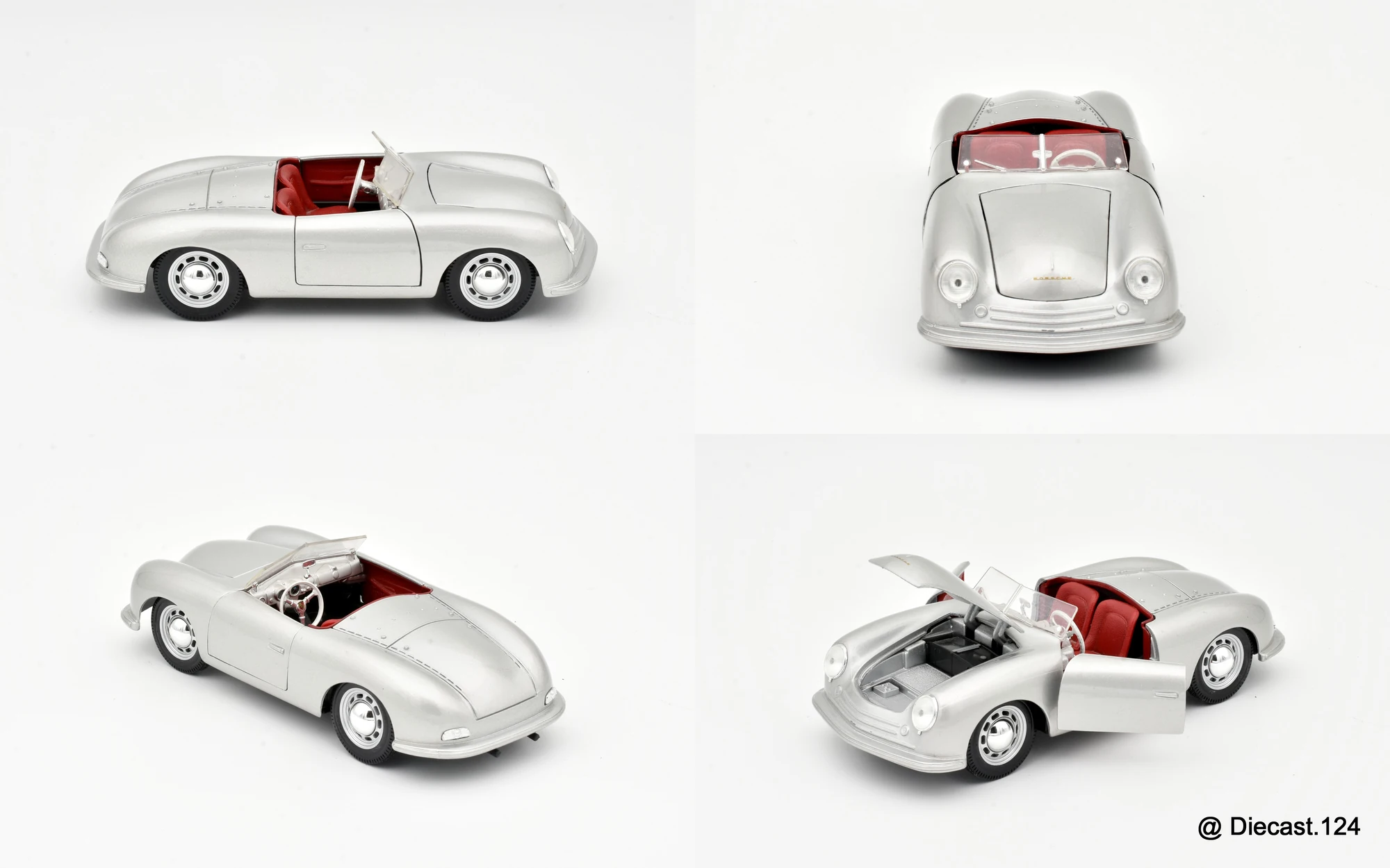 Four views of Porsche 356 Roadster
