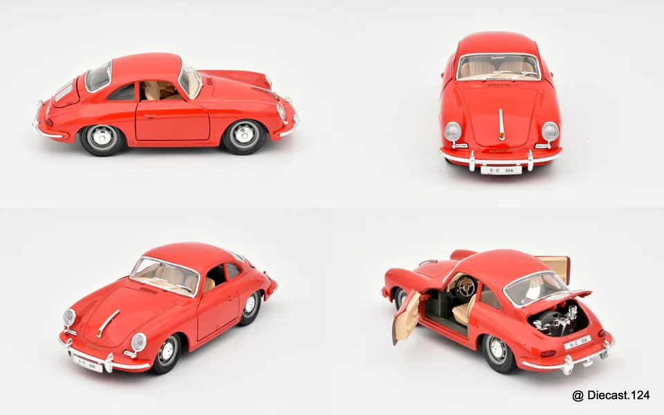 Four views of Porsche 356 B