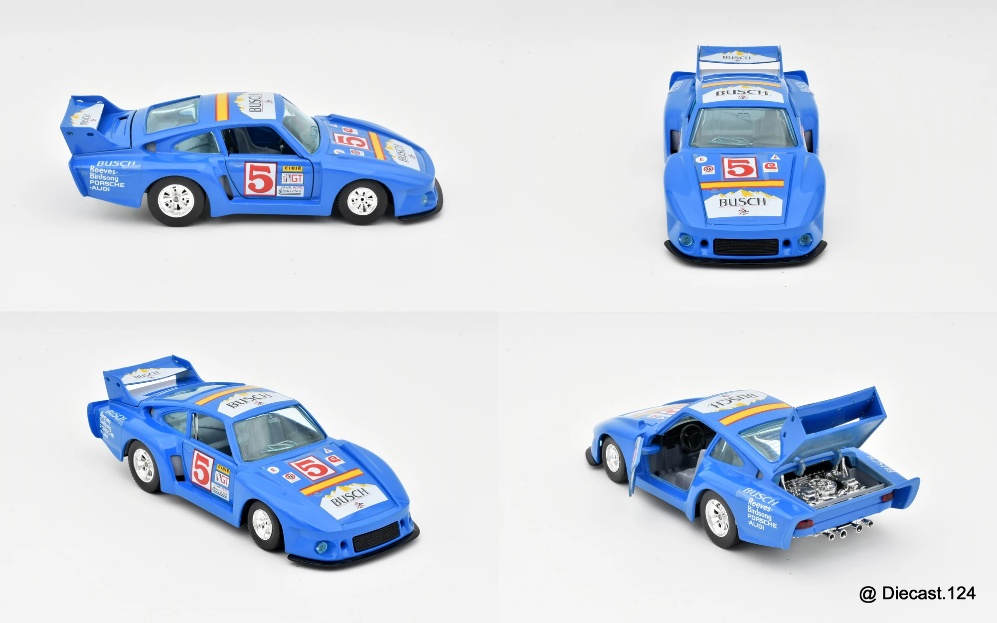 Four views of Porsche 935 TT