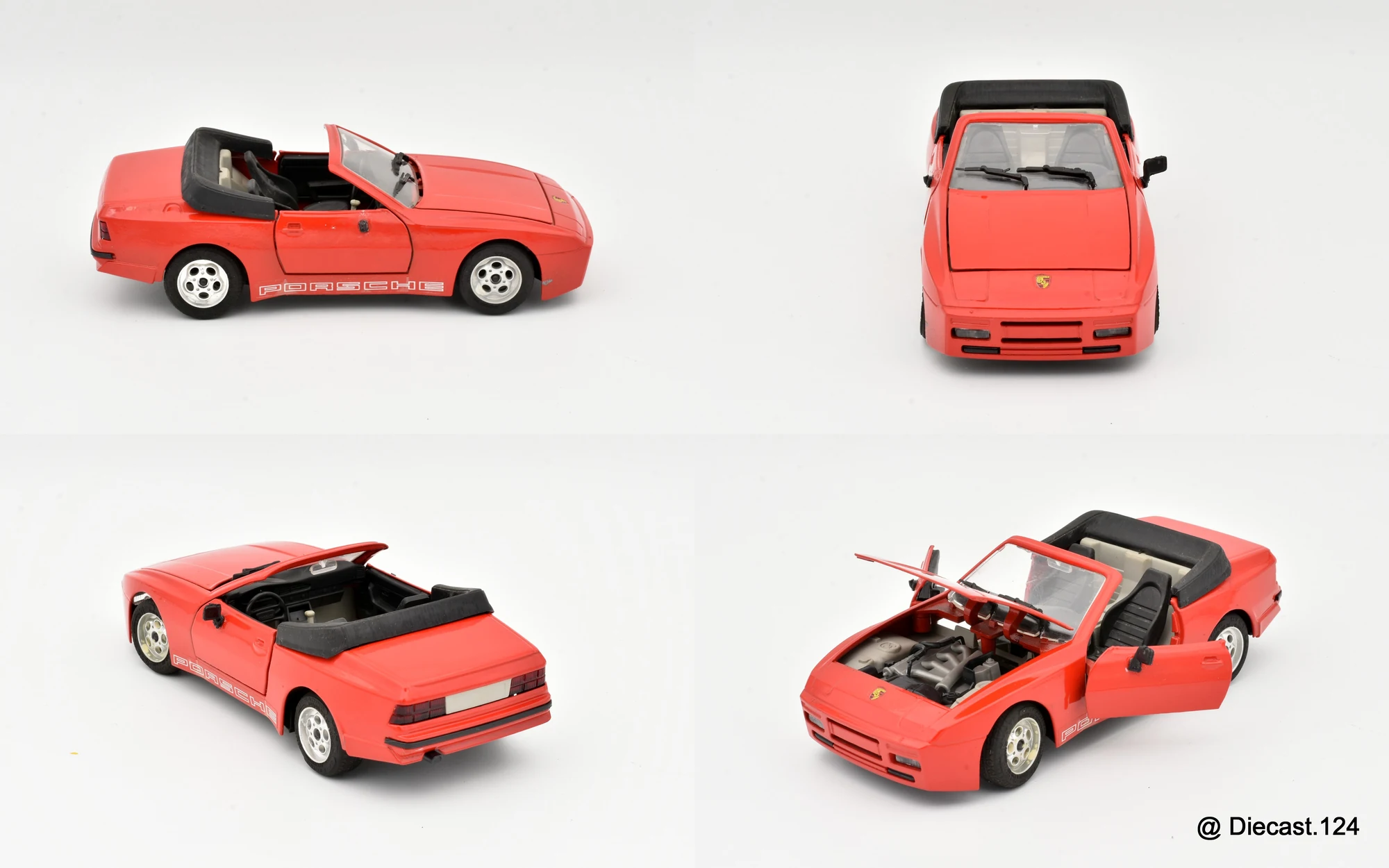 Four views of Porsche 944 S2 Cabriolet