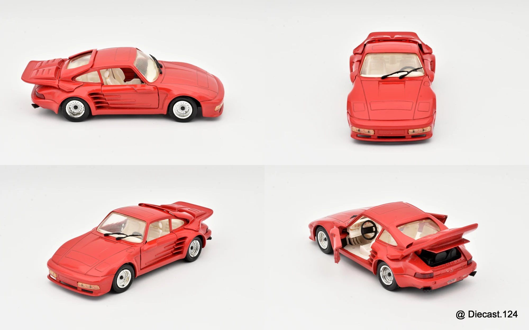 Four views of Porsche Gemballa Avalanche 911 Turbo (930)
