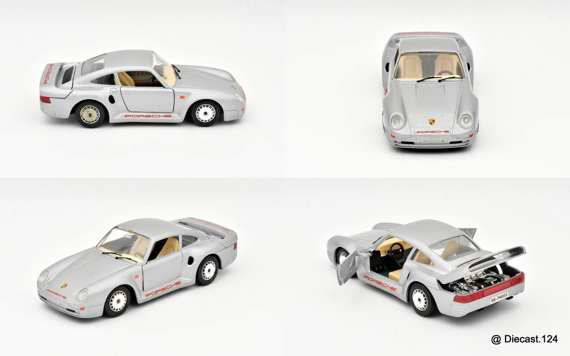 Four views of Porsche 959