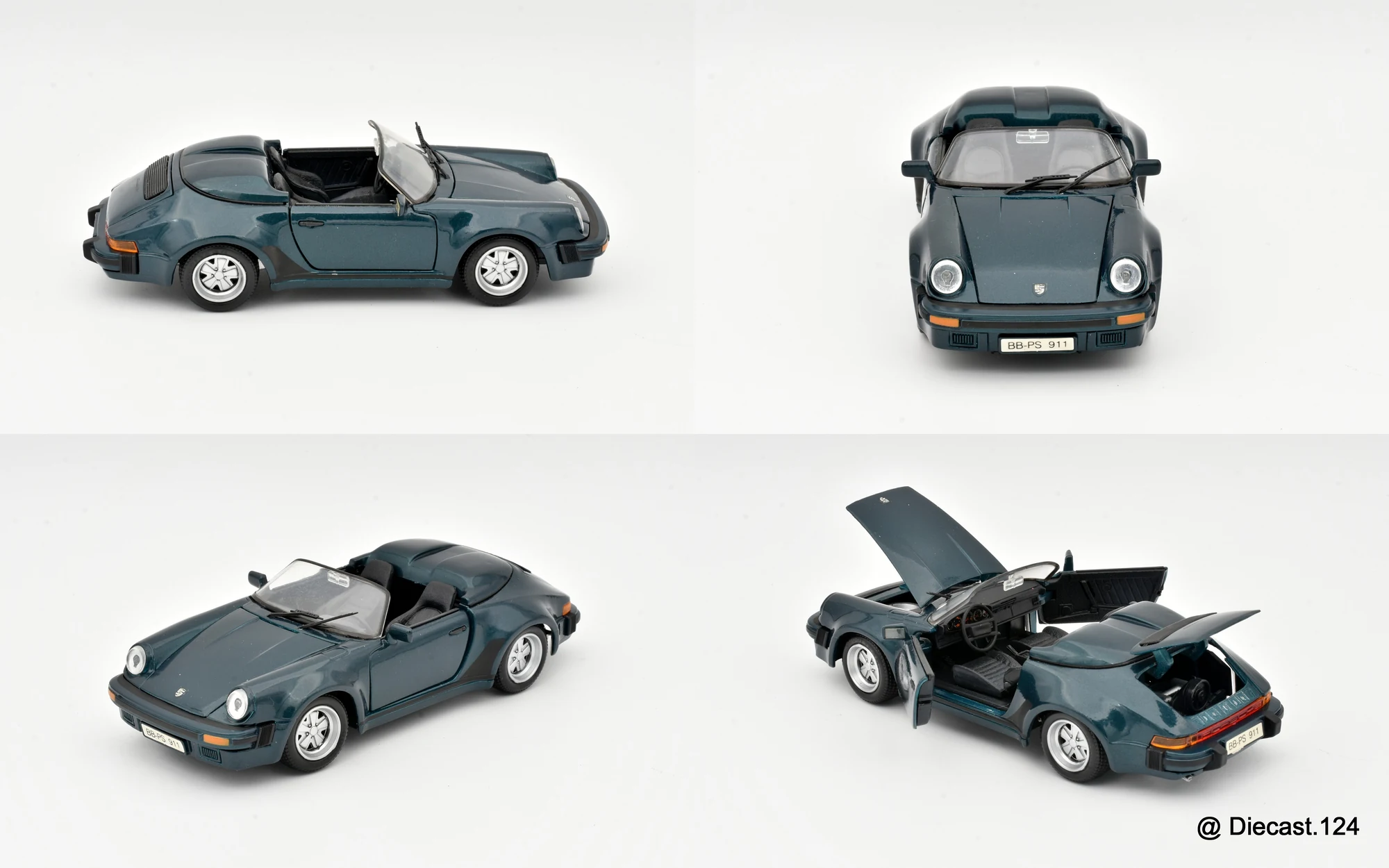 Four views of Porsche 911 Speedster