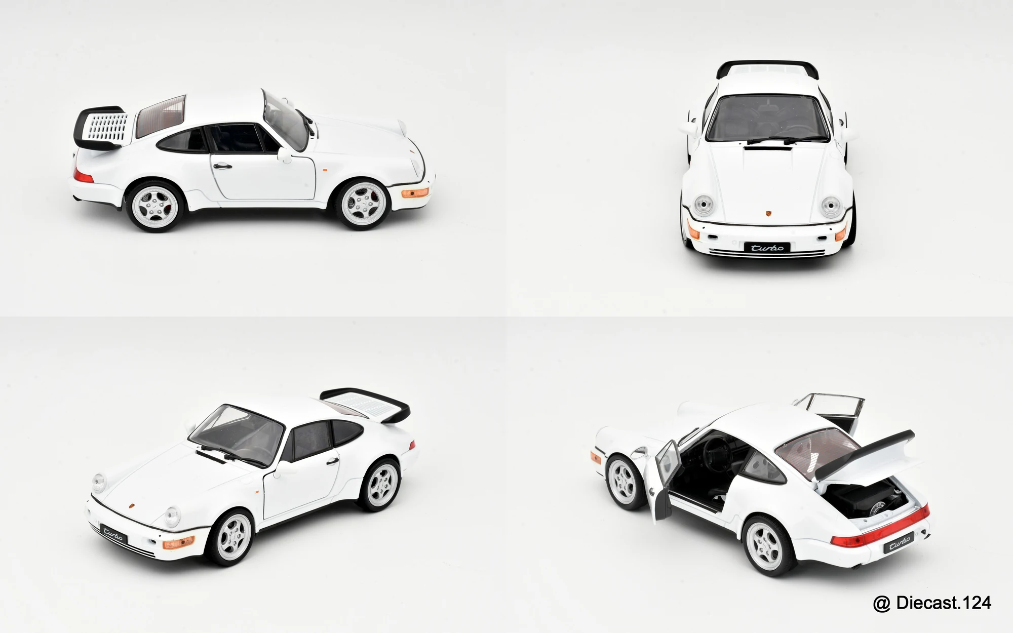 Four views of Porsche 911 (964) Turbo