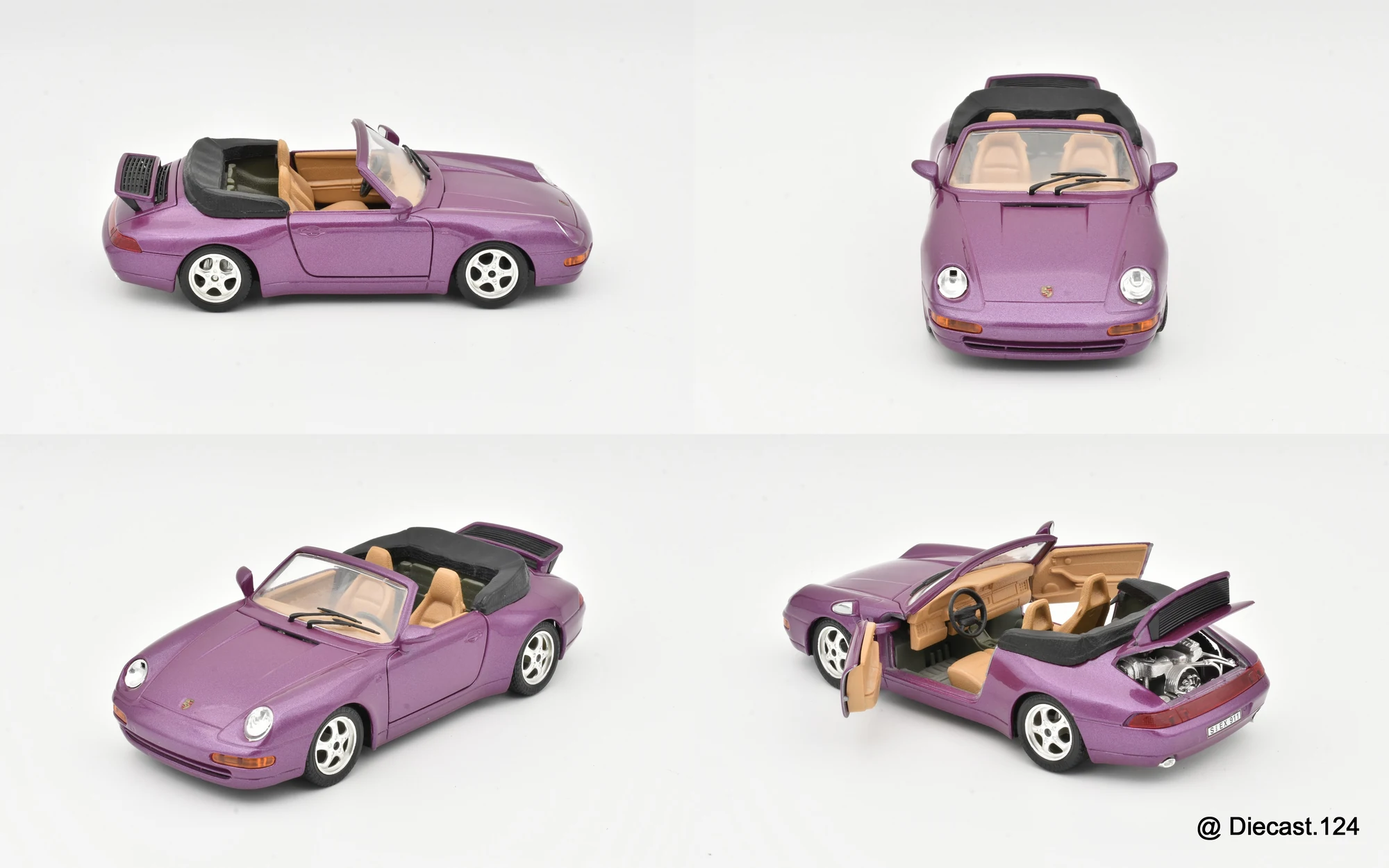 Four views of Porsche 911 (993) Carrera S