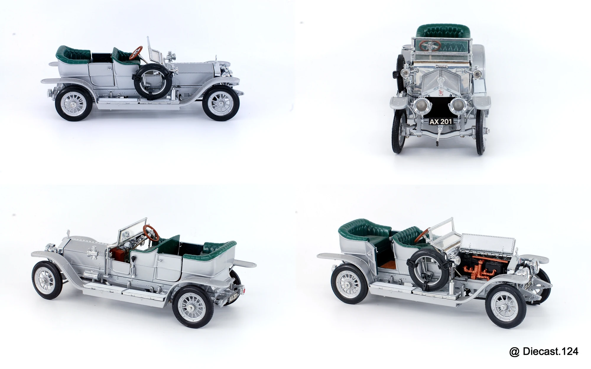 Four views of Rolls-Royce Silver Ghost