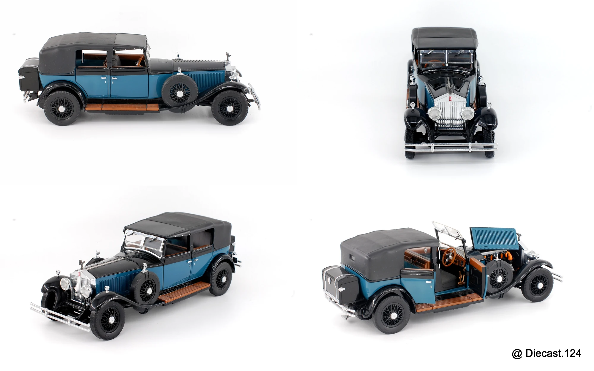 Four views of Rolls-Royce Phantom I (40/50) Cabriolet De Ville