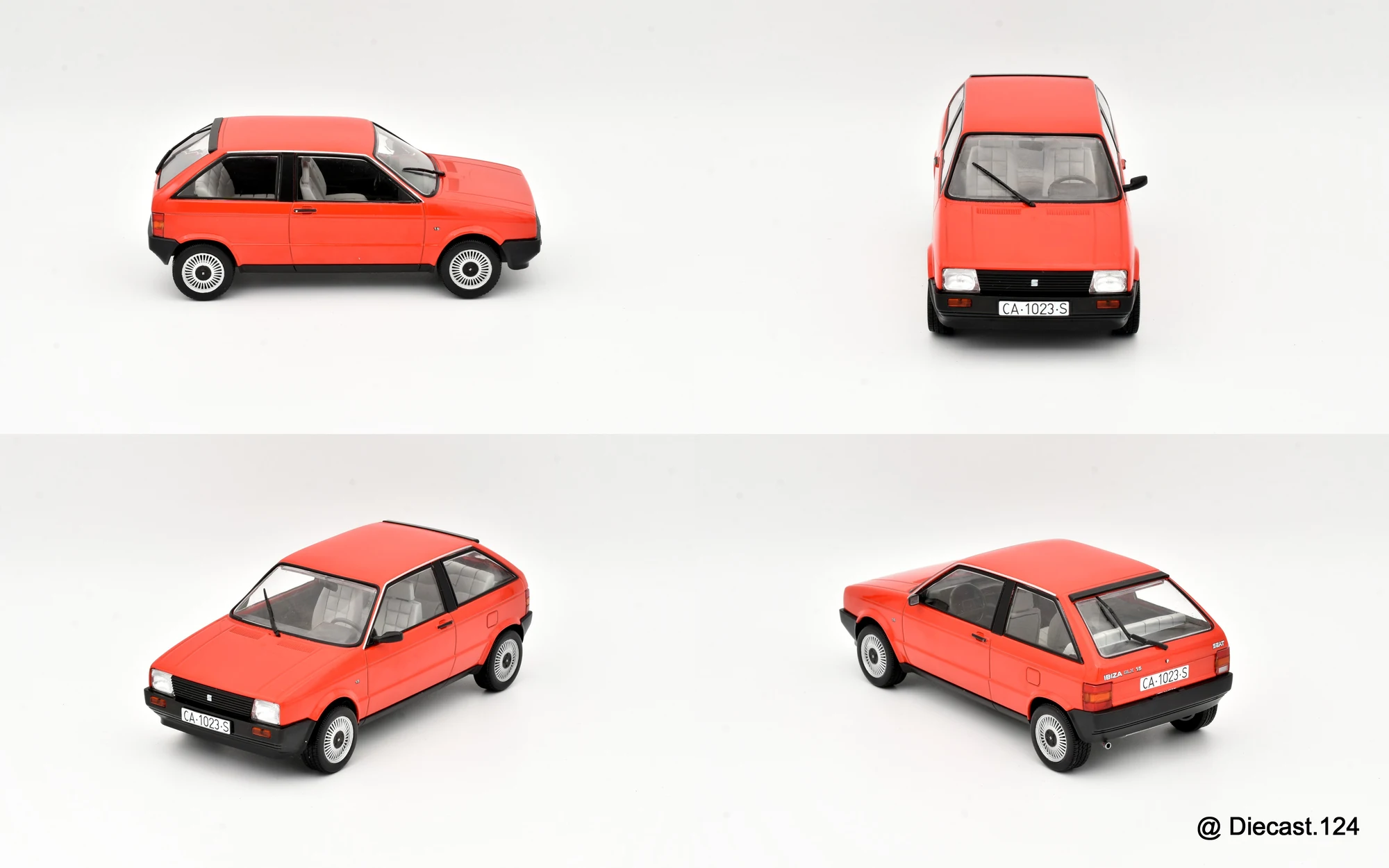 Four views of Seat Ibiza