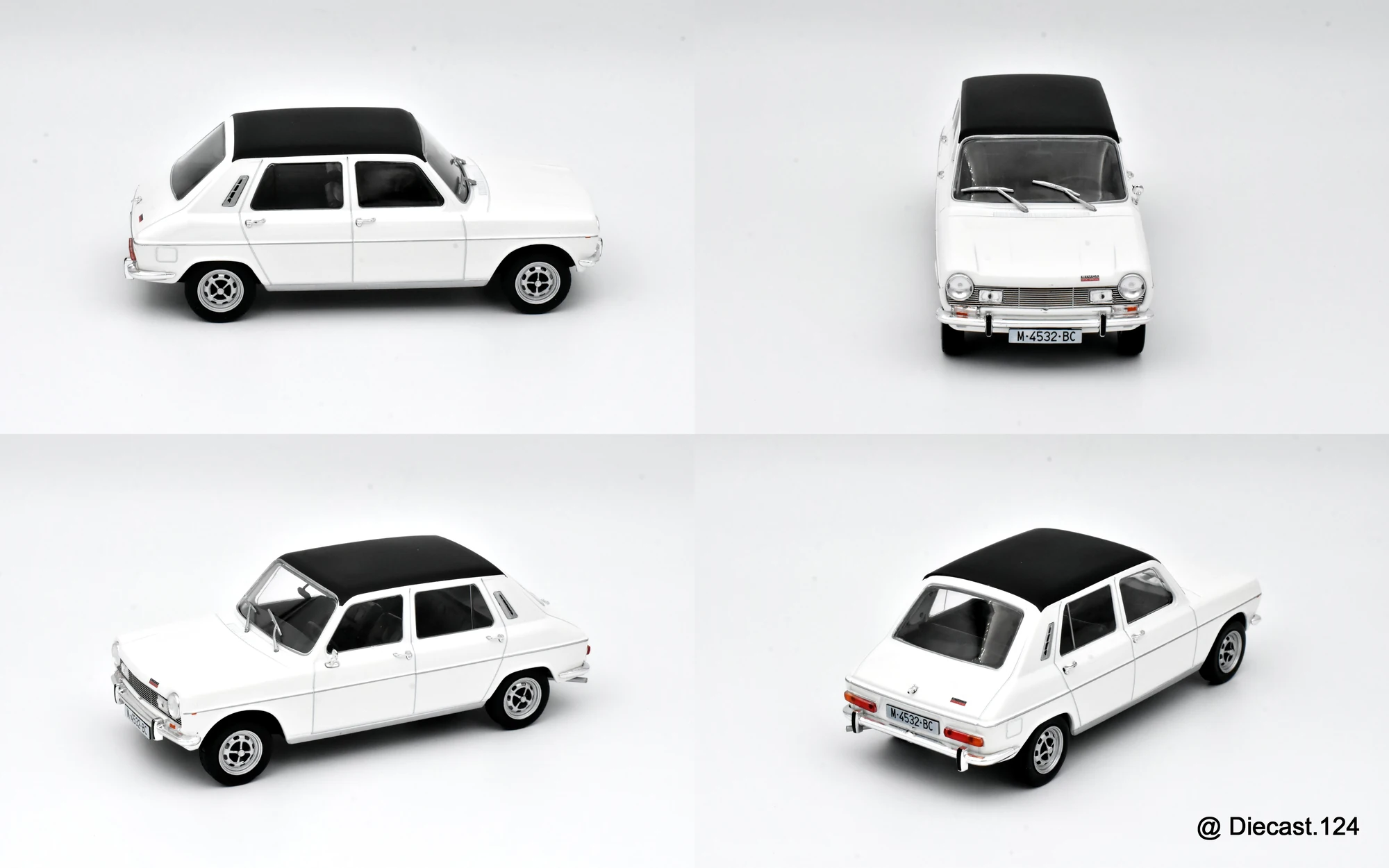 Four views of Simca 1200 Special