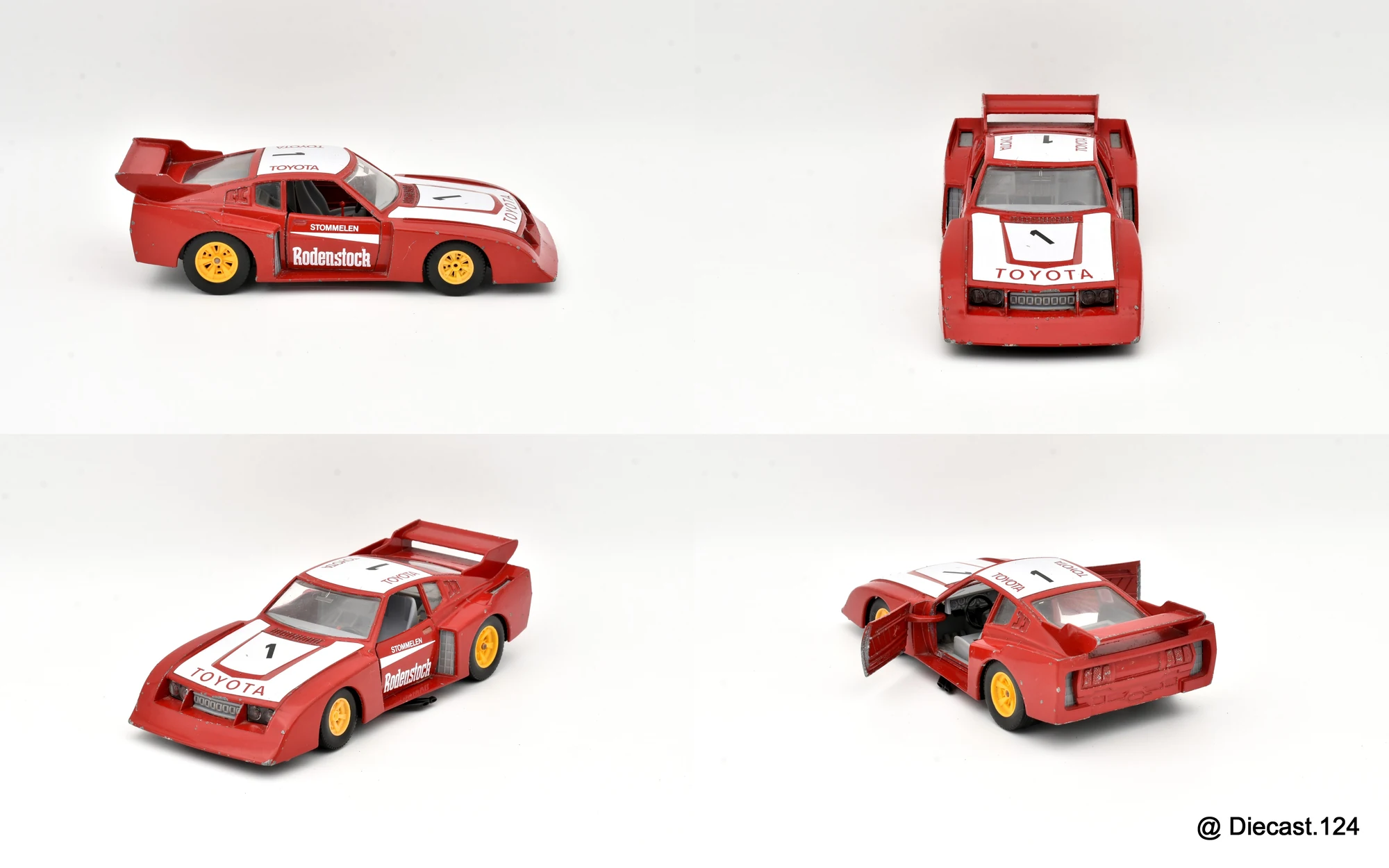 Four views of Toyota Celica A20/35 (1st Gen)