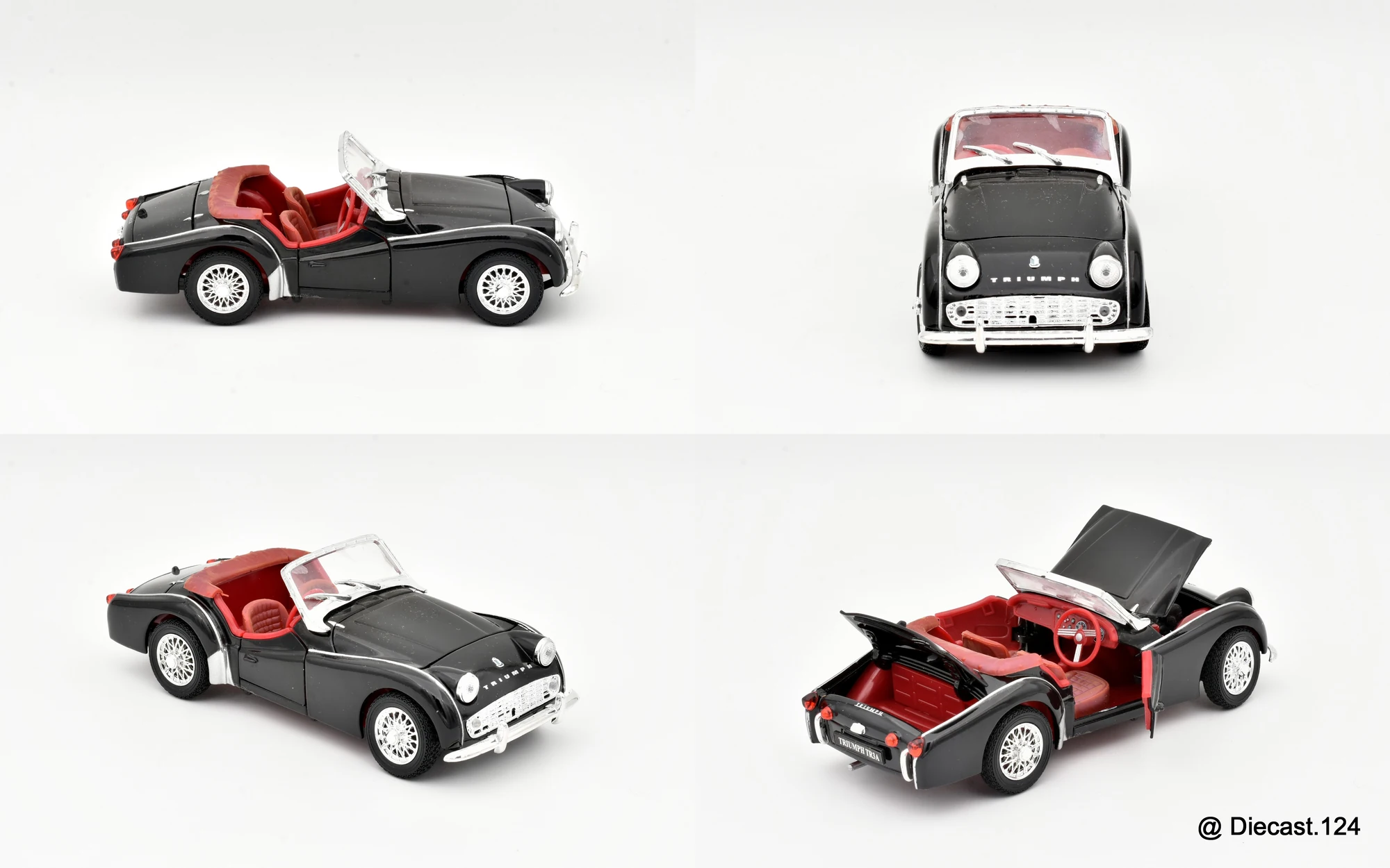 Four views of Triumph TR3A