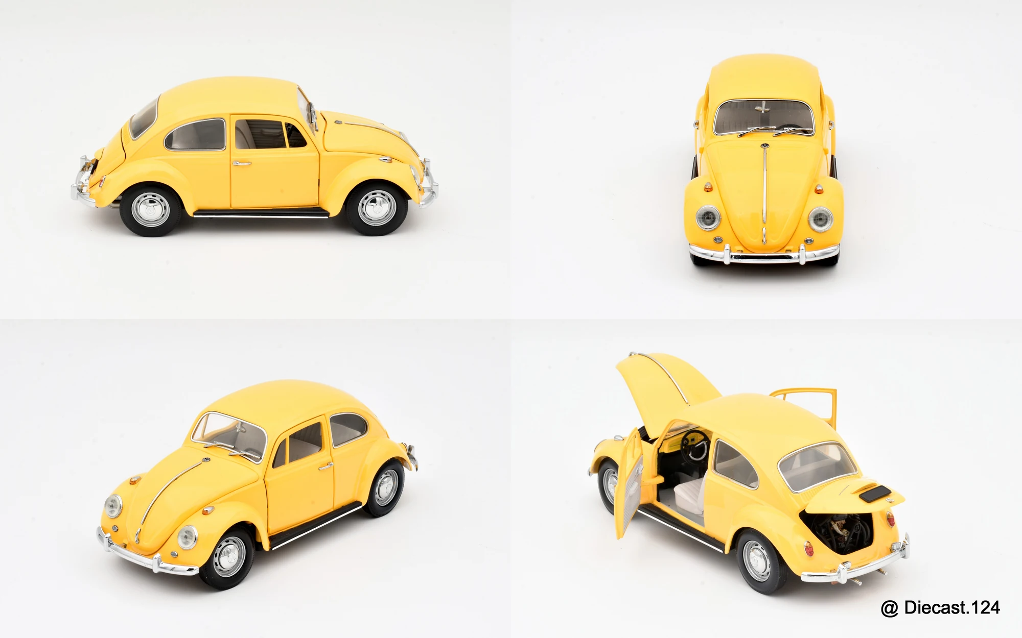 Four views of Volkswagen Beetle