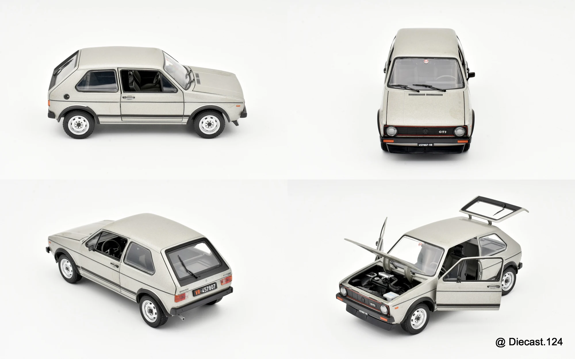 Four views of Volkswagen Golf GTI Mk1