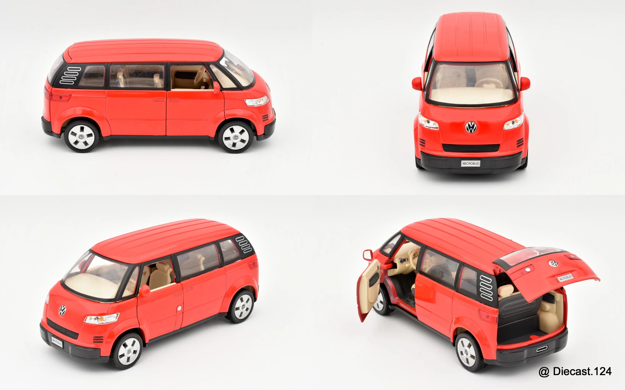Four views of Volkswagen Microbus Concept