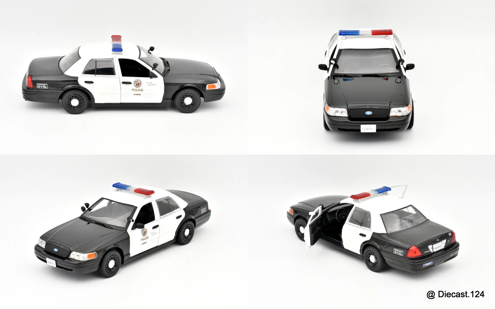 Four views of Ford Crown Victoria